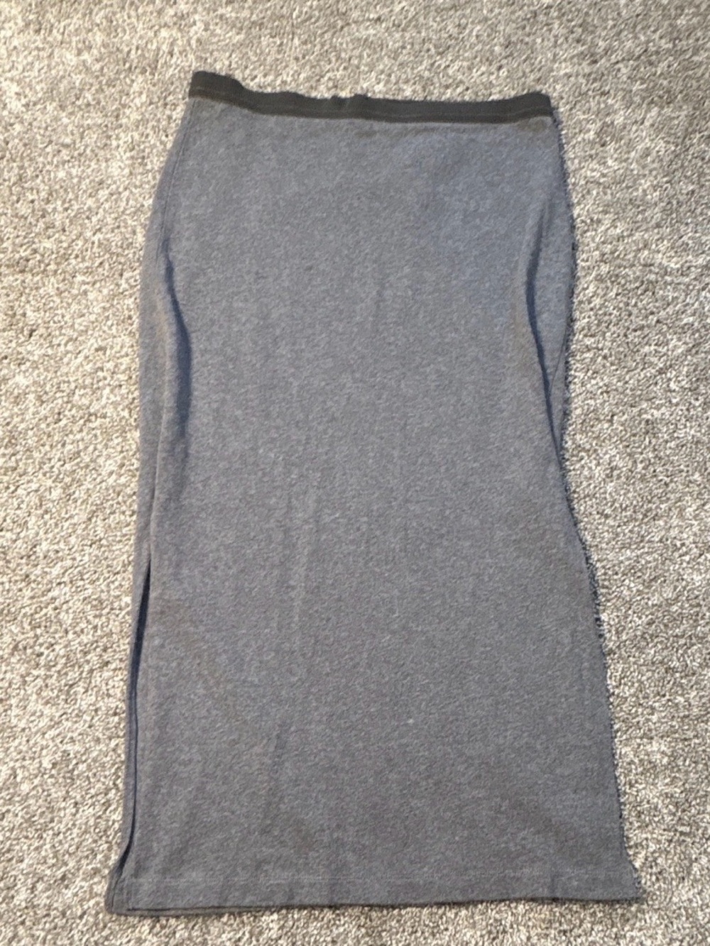 Vintage Gap Women's Solid Gray Black Pencil Midi Skirt Regular Size S
